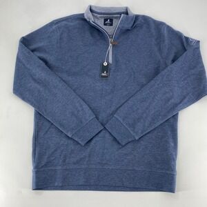 Johnnie-O Sully Quarter Zip Pullover Mens Medium Helios Blue JMKO1460 NWT